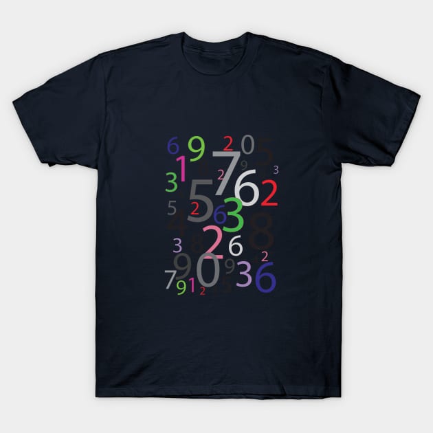 Numbers pattern T-Shirt by dddesign